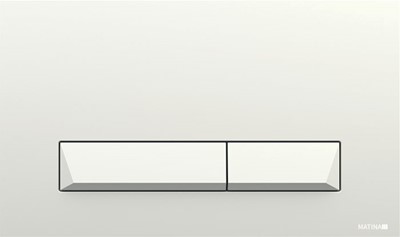 לחצן ניאגרה סמויה פירמיד לבן MATINA PM103